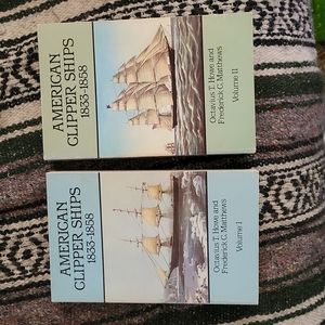 American Clipper Ships 1833 to 1858 Vol 1 and Vol 2 Books